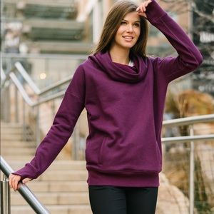 Zyia XXXL Oh So Soft Plum Hoodie